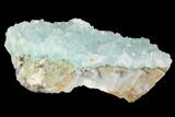 Quartz on Chrysocolla & Calcite - Peru #98097-1